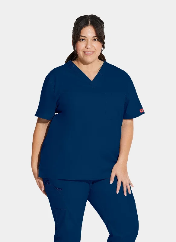 Dickies EDS Signature Unisex Tuckable V-Neck Scrub Top DKE83706 - Navy