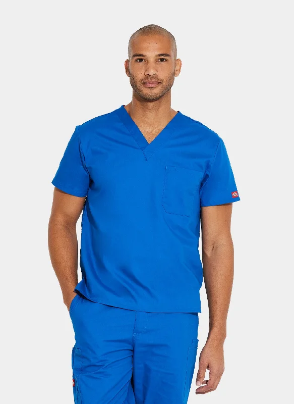 Dickies EDS Signature Unisex Tuckable V-Neck Scrub Top DKE83706 -Royal