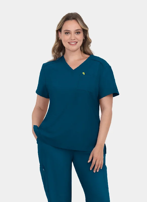 Koi Cureology Aura Scrub Top - Caribbean