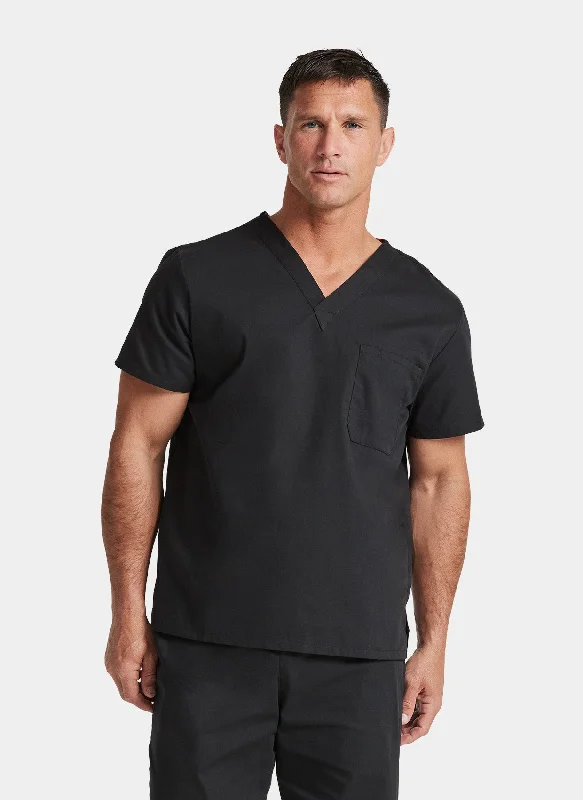 Dickies EDS Signature Unisex Tuckable V-Neck Scrub Top DKE83706 - Black