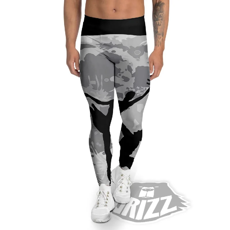 Dance Ballet On The Moon Night Print Men's Leggings