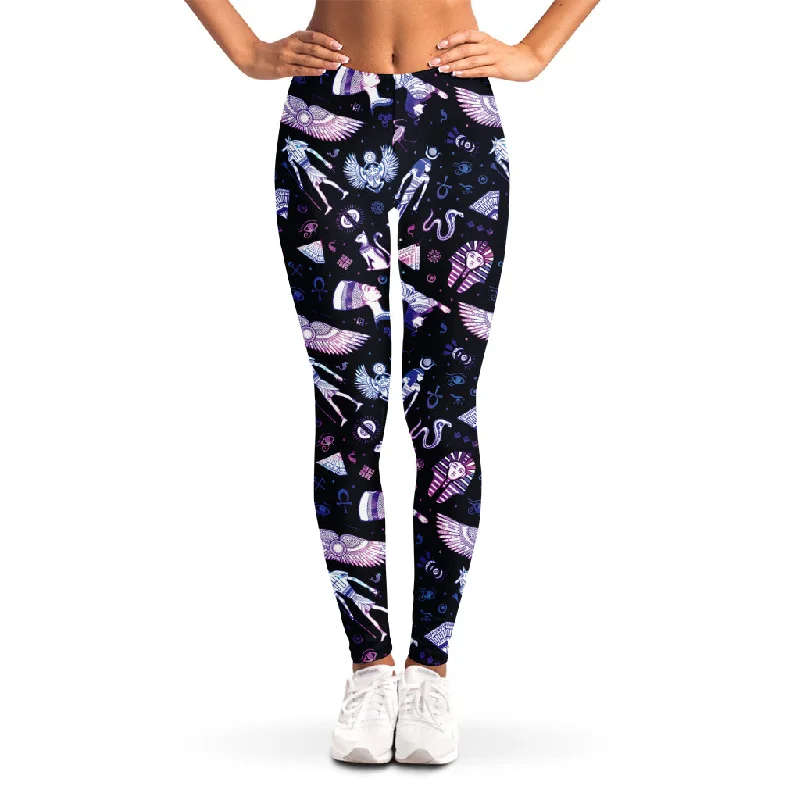 Egyptian Tribal Symbols Print Women's Leggings