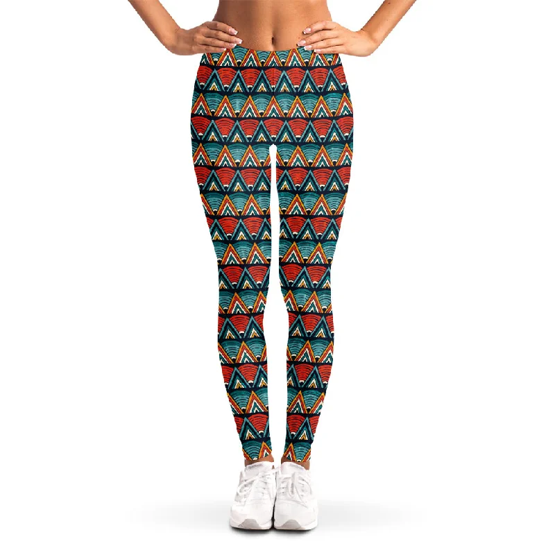 Ethnic African Inspired Pattern Print Women's Leggings