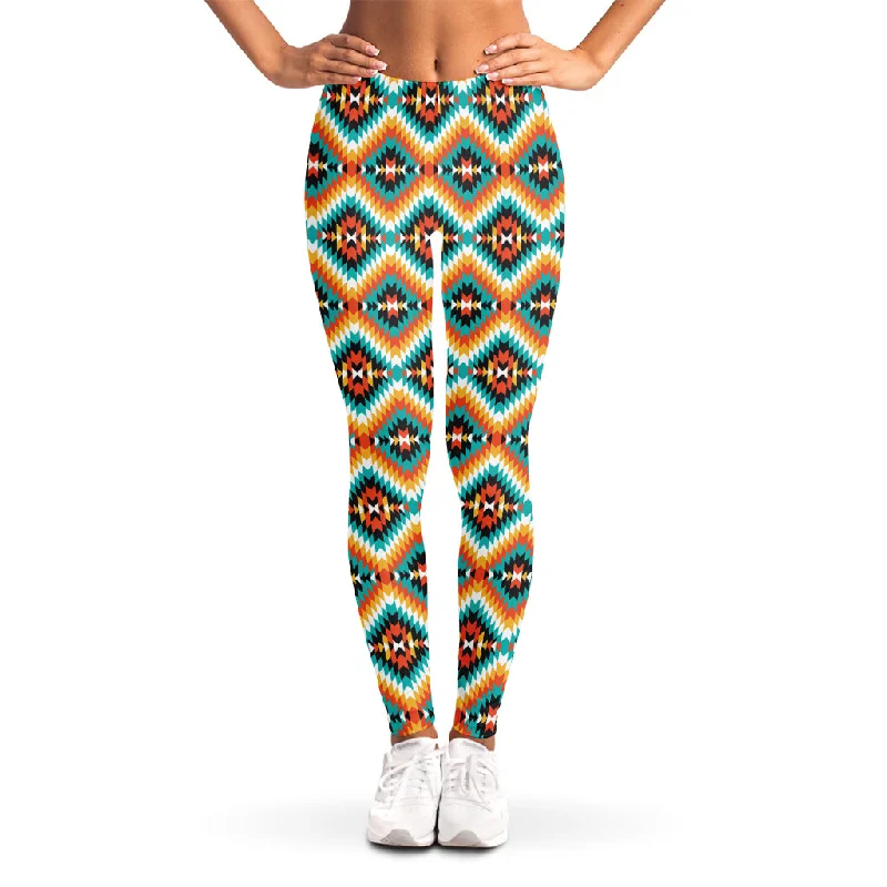 Ethnic Native American Pattern Print Women's Leggings