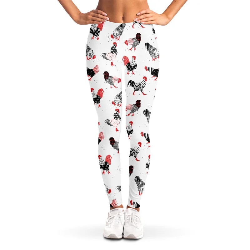 Exotic Chicken Pattern Print Women's Leggings