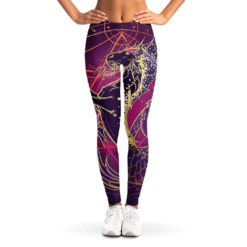 Fantastic Capricorn Sign Print Women's Leggings