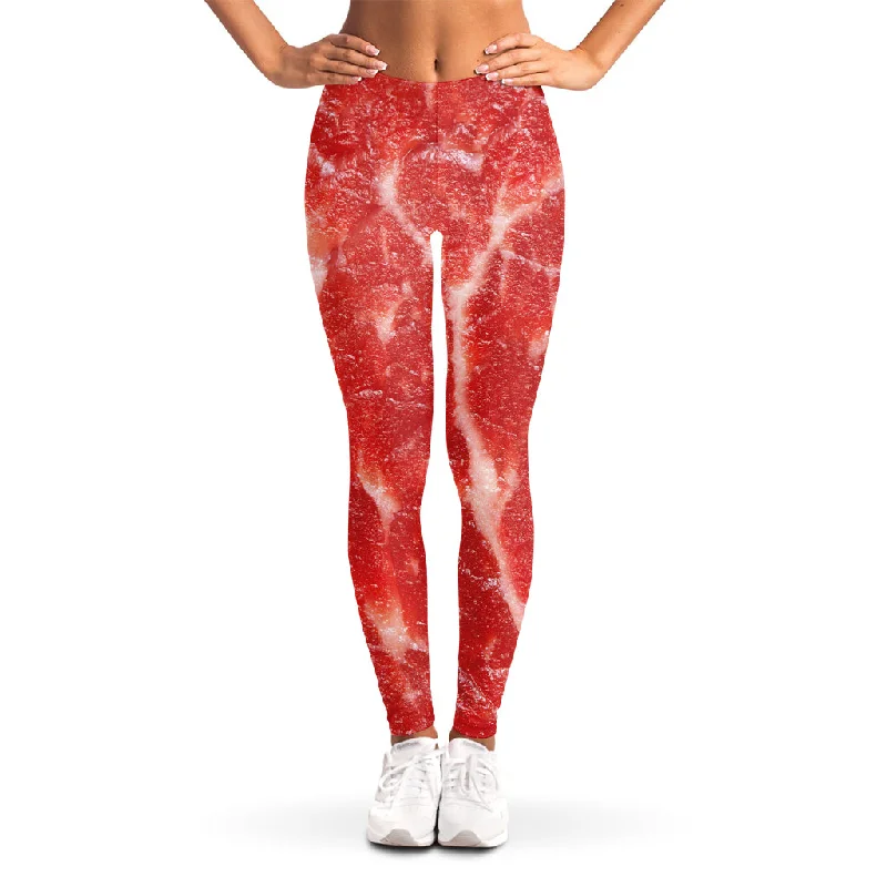 Fresh Meat Print Women's Leggings