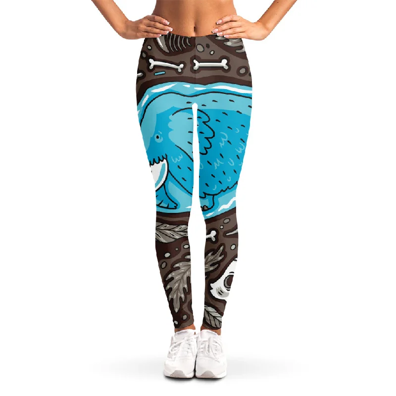 Frozen Mammoth And Fossil Print Women's Leggings