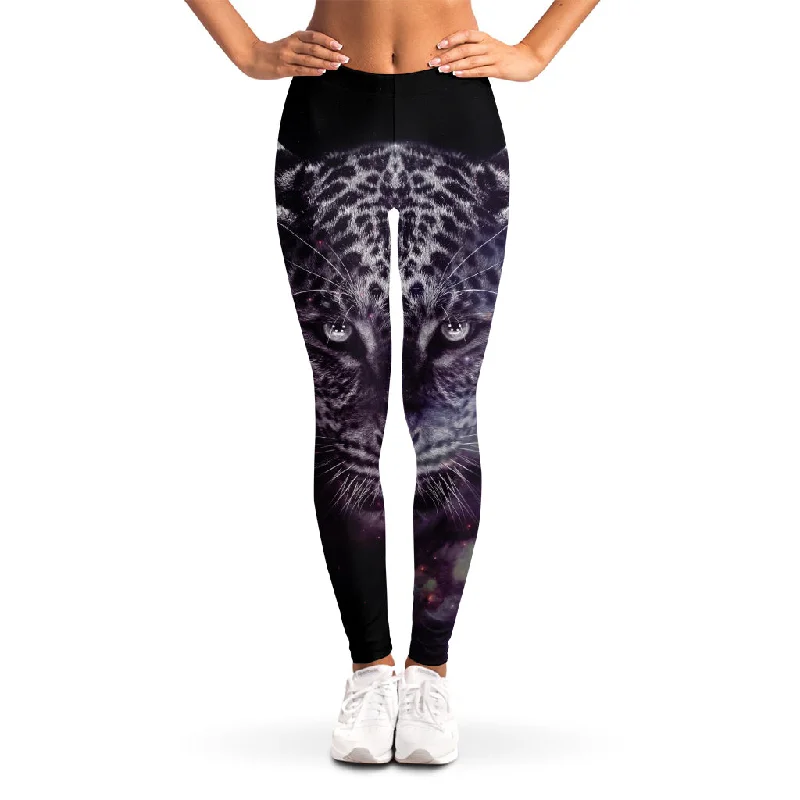 Galaxy Jaguar Print Women's Leggings