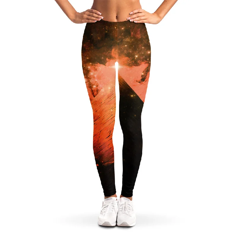 Galaxy Pyramid Print Women's Leggings