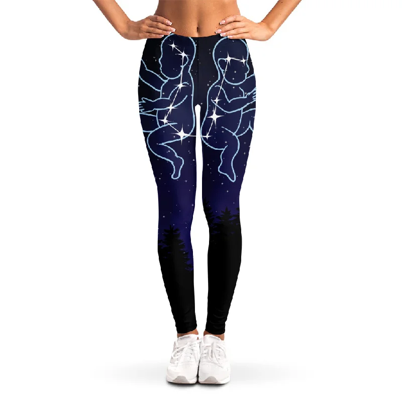 Gemini Constellation Print Women's Leggings