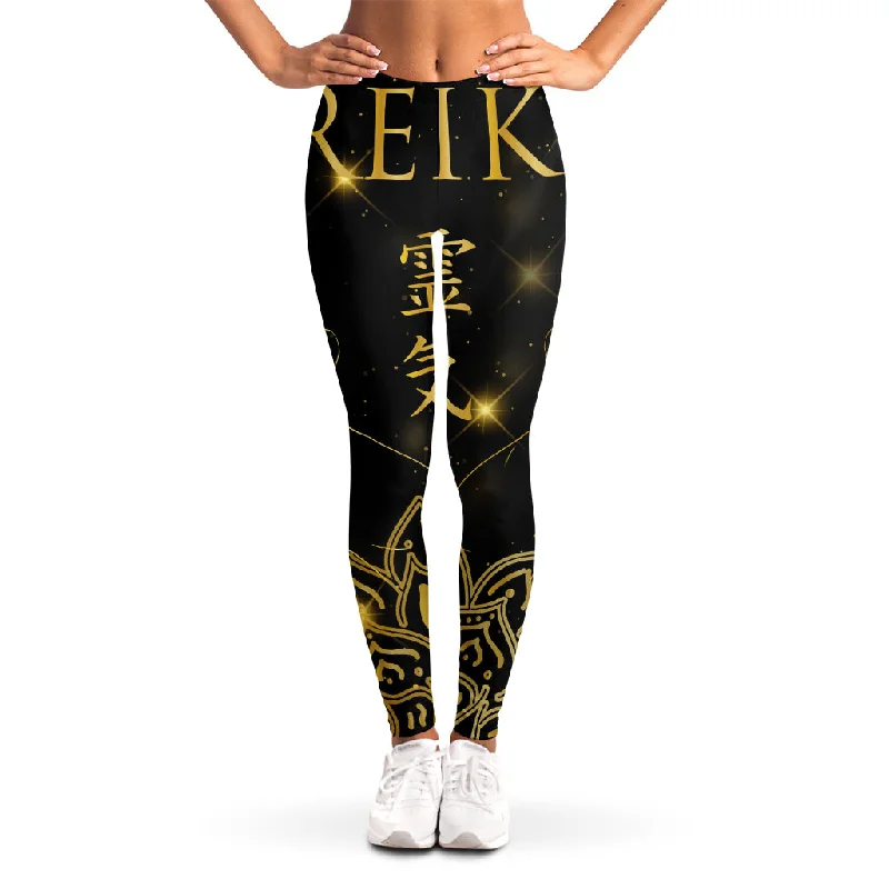 Golden Reiki Print Women's Leggings