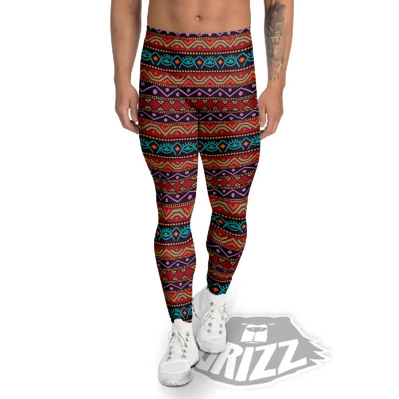 Inspired Afro Ethnic Print Men's Leggings