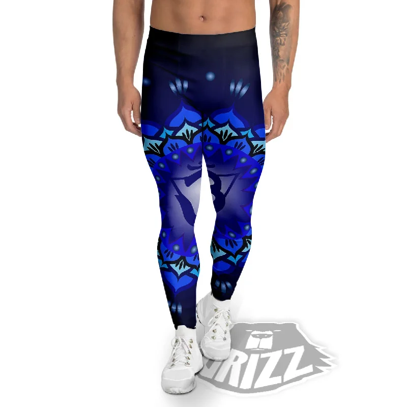 Mandala Ajna Chakra Print Men's Leggings