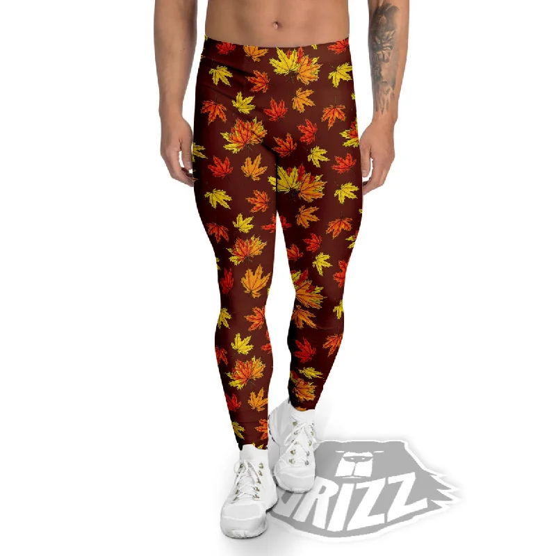 Painting Autumn Print Men's Leggings