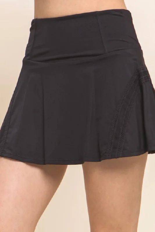 Active Skirt with Shorts (Black)