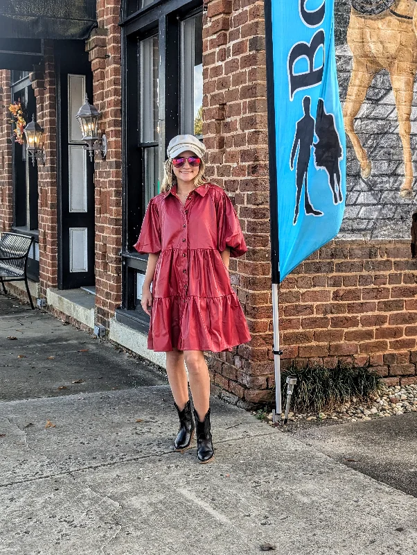 Burgundy Dress