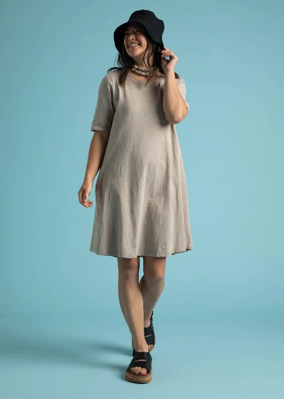 Good Tee Dress - Pebble