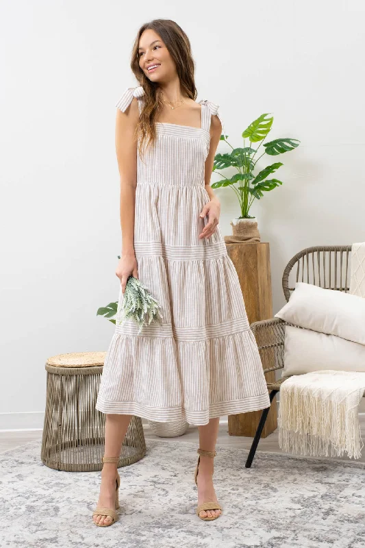 Tiered Midi Dress