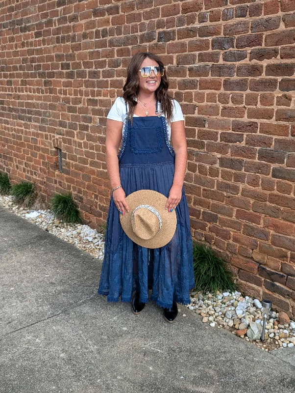 Navy Overall Dress