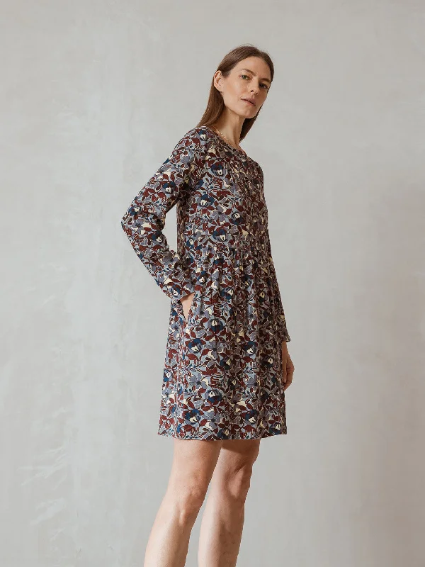 INDI & COLD BOBBIE DRESS AZUL FLORAL