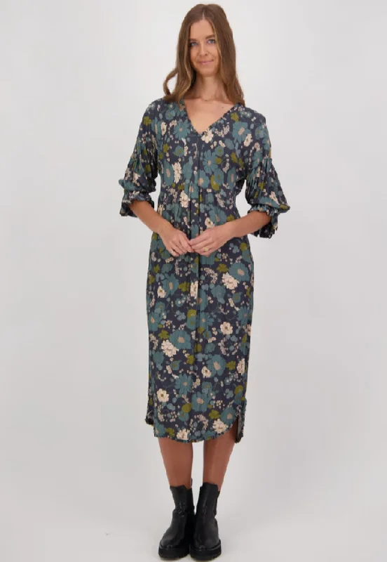 BRIARWOOD COOPER DRESS TEAL FLORAL