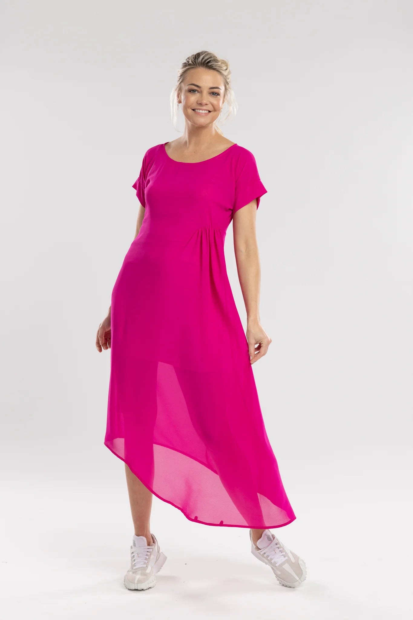 NES FLOW DRESS HOT PINK