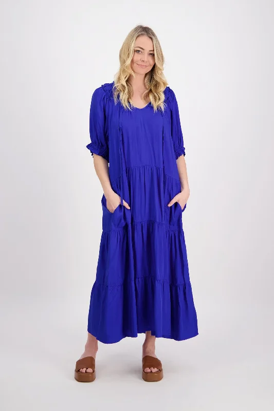 BRIARWOOD PHILOMENA DRESS BRIGHT BLUE