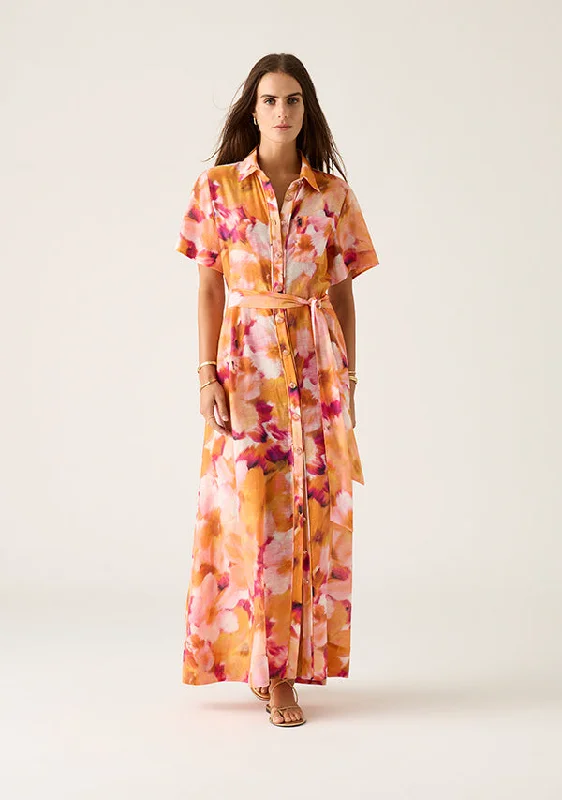 MOS RAFAELA MAXI SHIRT DRESS