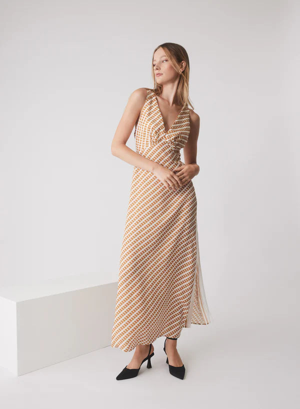 ESMAEE RETROSPECTIVE MIDI DRESS