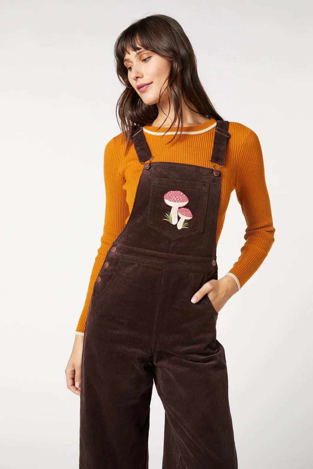 Woodland Mushroom Corduroy Overall